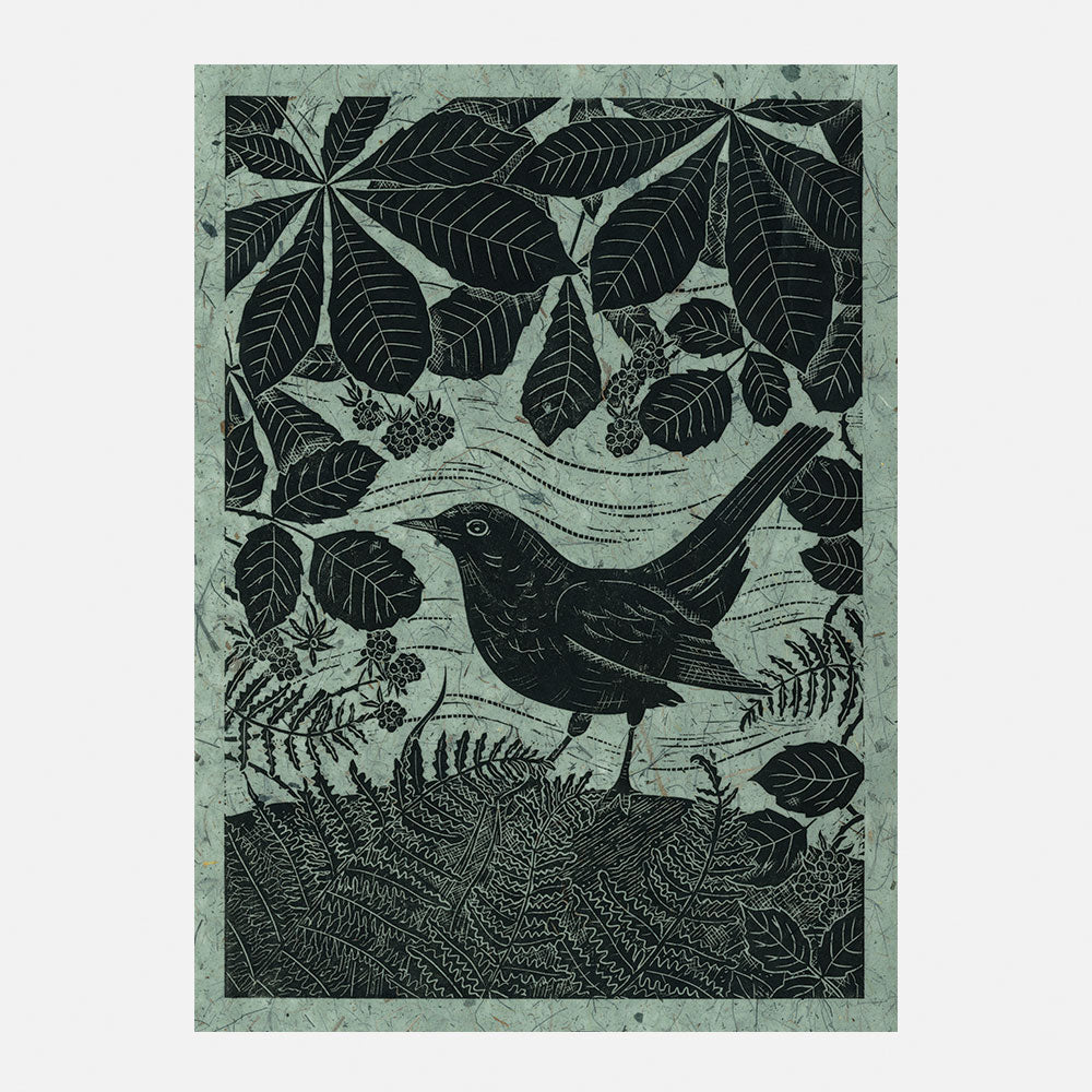 Autumn Blackbird 2