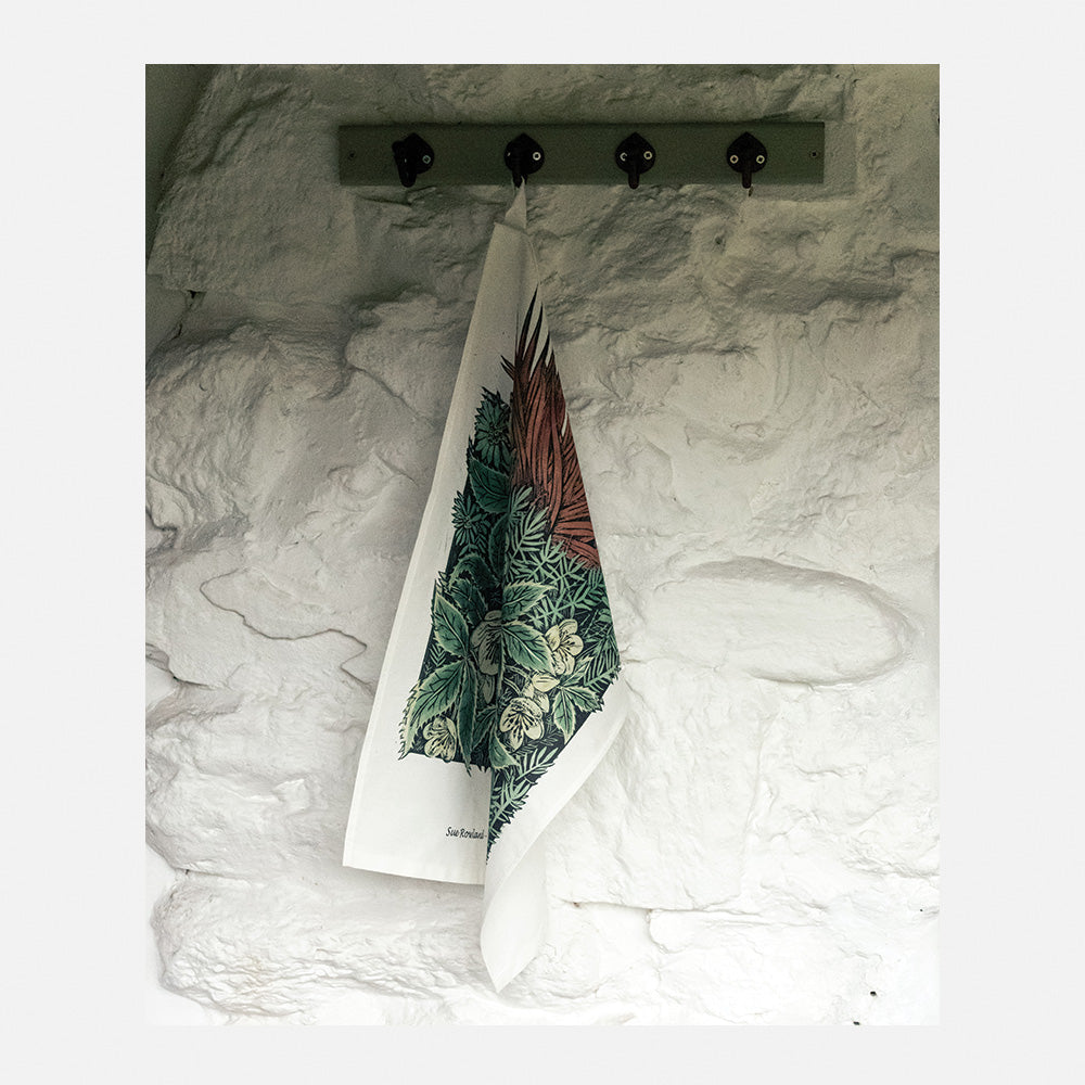Winter Border Tea Towel