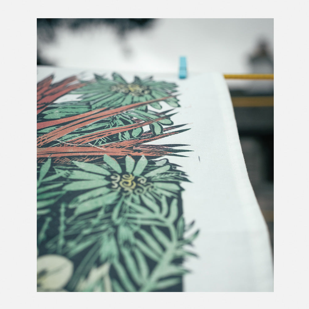 Winter Border Tea Towel