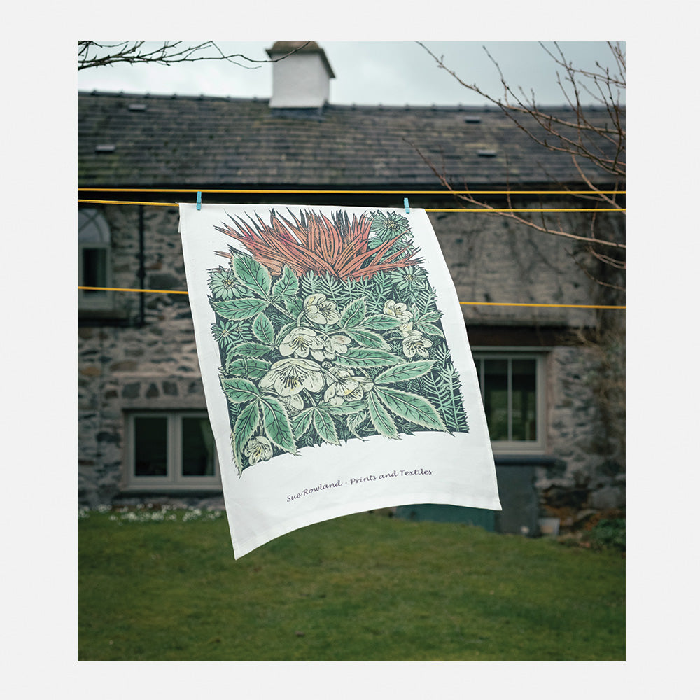 Winter Border Tea Towel